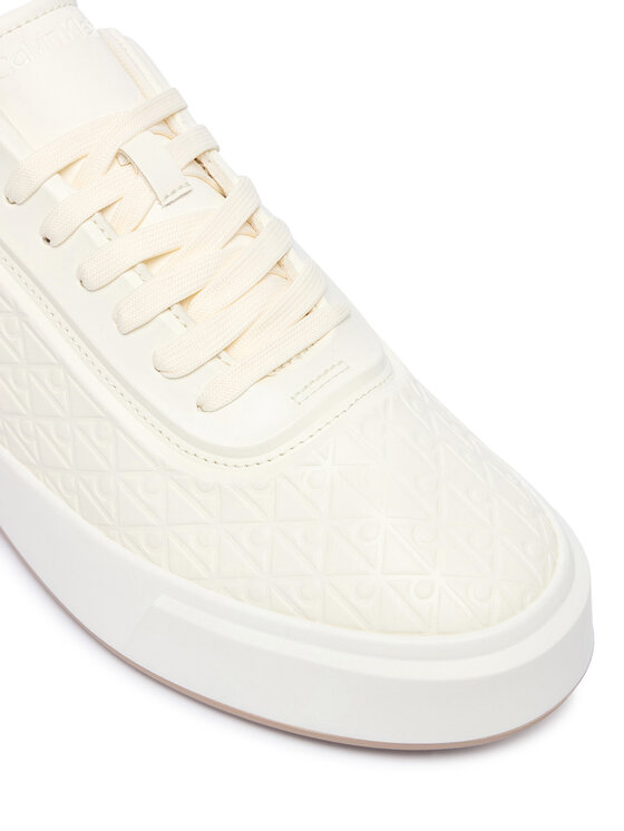 Calvin Klein Sneakersy Calvin Klein Basket Cup Oxf Lup Hf HM0HM02132 Kremowy