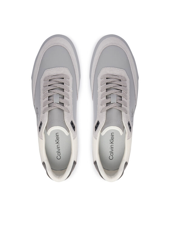 Calvin Klein Αθλητικά Calvin Klein Prime Cupsole Laceup Lth-Su Ml HM0HM02449 Γκρι