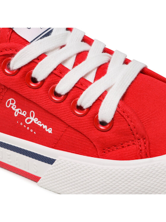 Pepe Jeans Гуменки Pepe Jeans Brady Boy Basic PBS30527 Червен