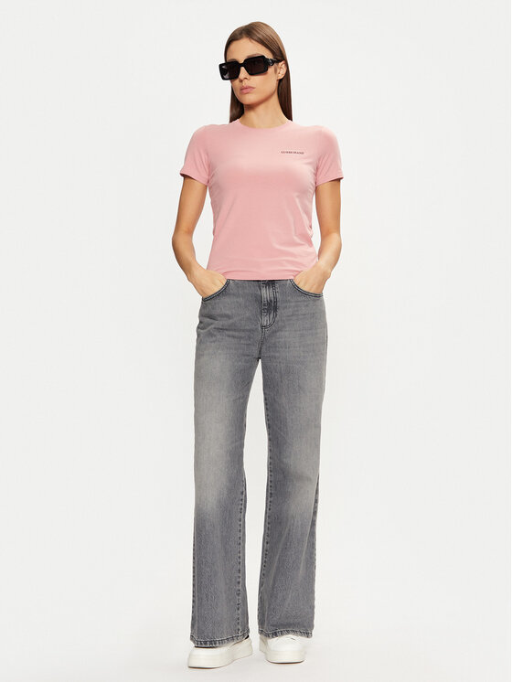 Guess Jeans Guess Jeans T-shirt W4YI02 J1314 Ružičasta Regular Fit