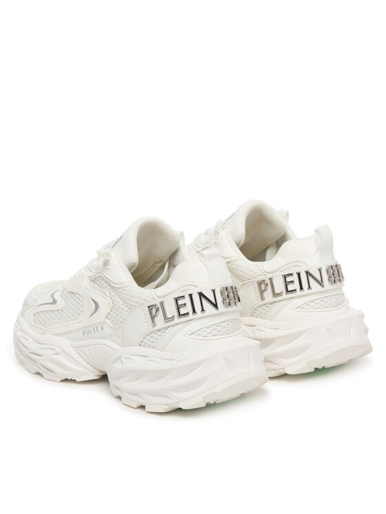 Plein Sport Sneakersy Plein Sport SAFS USC0931 STE003N Biela