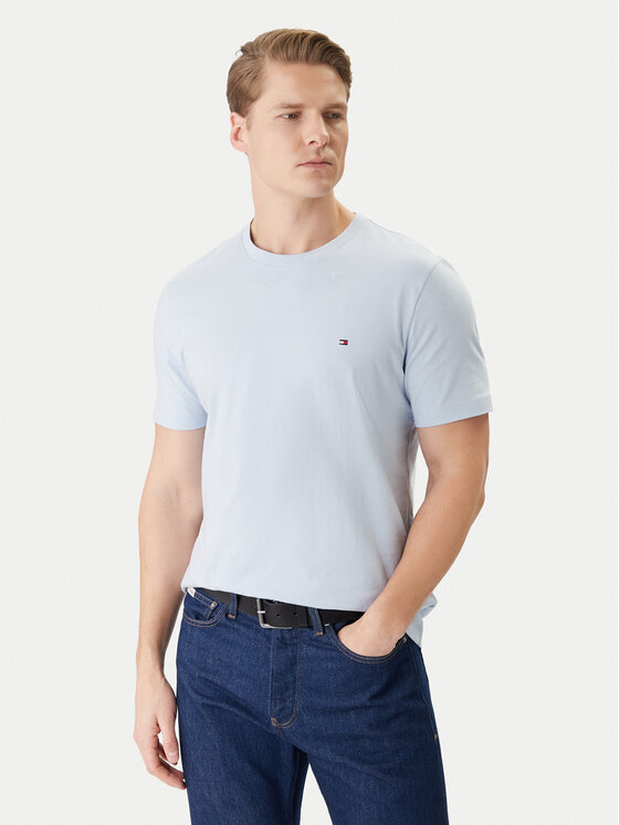 Tommy Hilfiger Tommy Hilfiger Camiseta MW0MW39995 Celeste Regular Fit