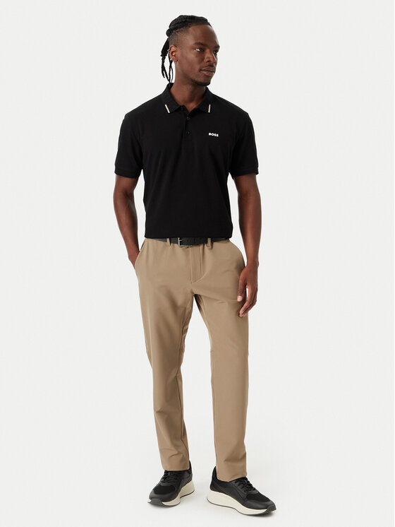 BOSS BOSS Поло Swing Paddy 50564779 Чорний Regular Fit