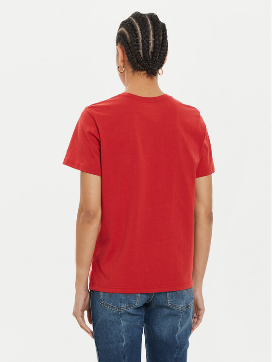 Wrangler Wrangler T-shirt Graphic 112356431 Crvena Regular Fit