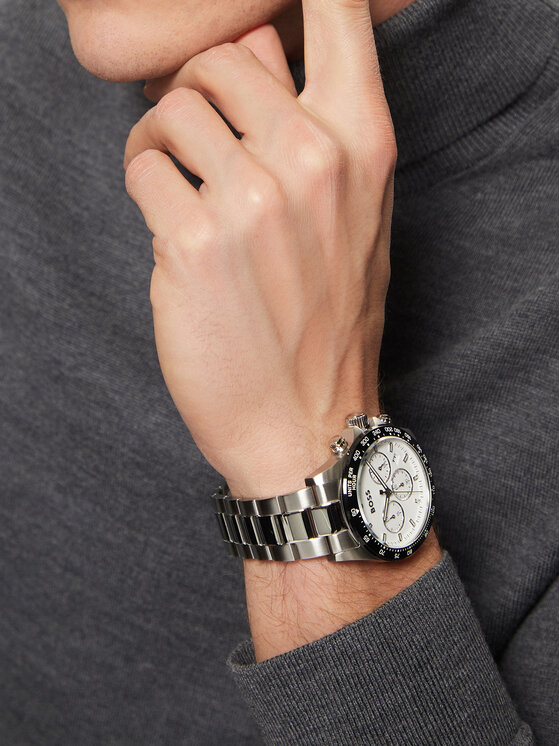 BOSS Годинник BOSS Hero-Le 1514130 Срібний