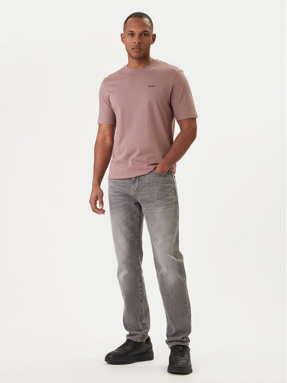 HUGO HUGO Футболка Dero222 50466158 Рожевий Regular Fit