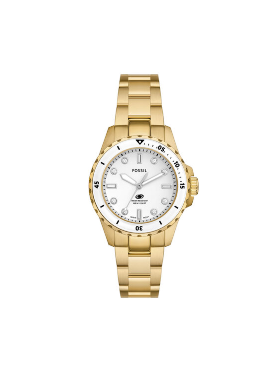 Fossil Годинник Fossil Blue ES5350 Золотий
