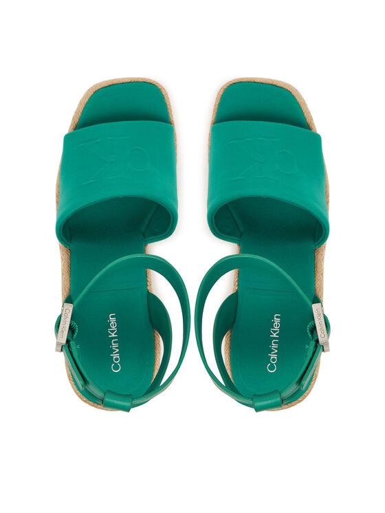 Calvin Klein Εσπαντρίγιες Calvin Klein Wedge Espad 70 Neopr Mg HW0HW03014 Πράσινο
