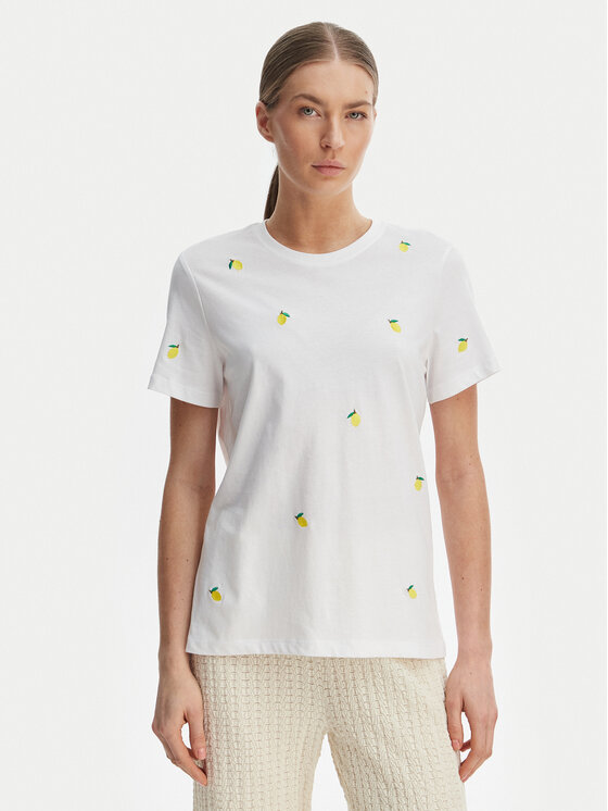 ONLY ONLY Camiseta Ketty 15288473 Blanco Regular Fit