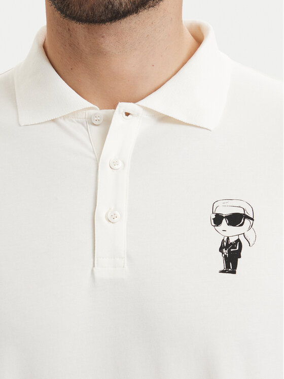 KARL LAGERFELD KARL LAGERFELD Polo 745024 563221 Blanco Regular Fit