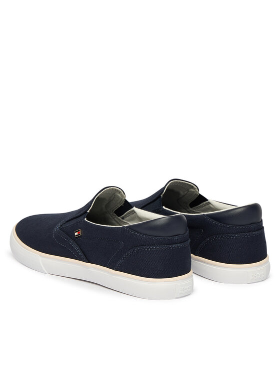 Tommy Hilfiger Zapatillas de tenis Tommy Hilfiger Th Low Profile Slip On FW0FW09103 Azul marino