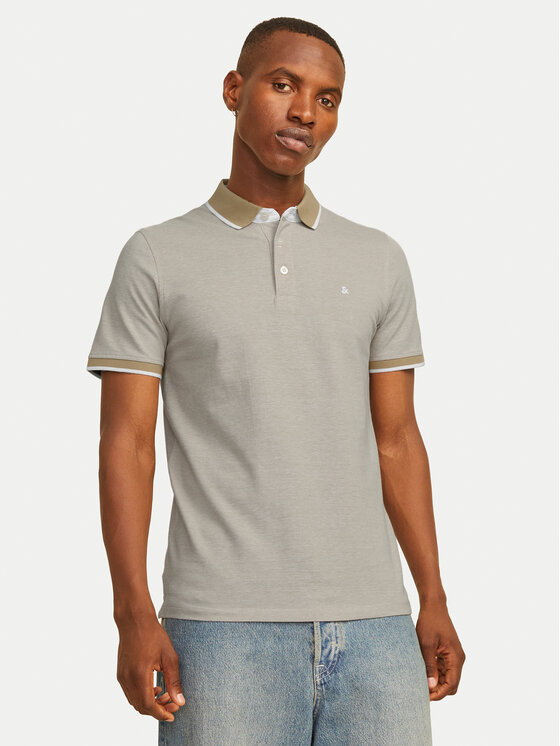 Jack & Jones Jack & Jones Conjunto de camisetas polo Paulos 12191216 Gris Slim Fit