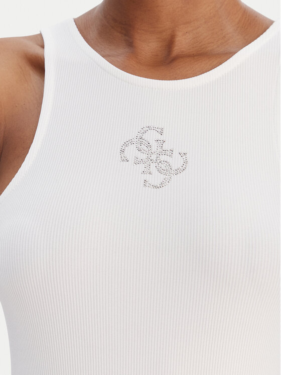 Guess Guess Top W6RP39 KD092 Blanco Regular Fit