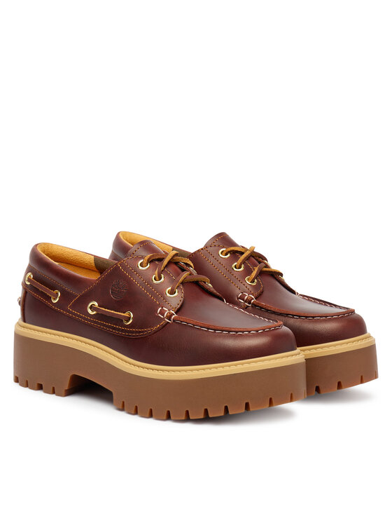 Timberland Лофери Timberland Stone Street Boat TB0A2QDMD571 Коричневий