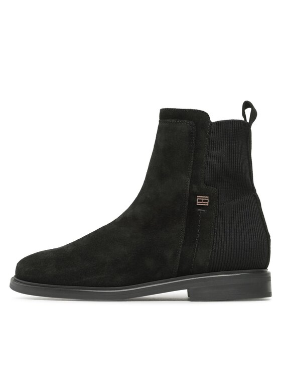 Tommy Hilfiger Botine Tommy Hilfiger Tommy Essentials Boot FW0FW07474 Negru