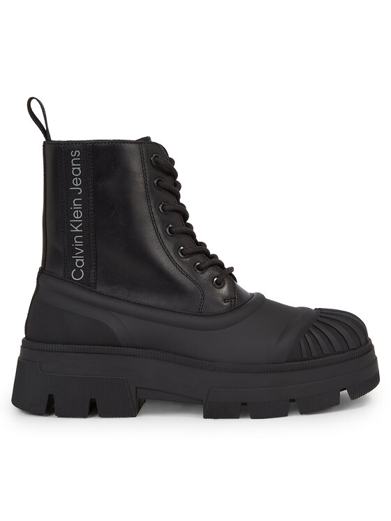 Calvin Klein Jeans Gležnjarji Calvin Klein Jeans Chunky Combat Lace Up Boot YM0YM00814 Črna