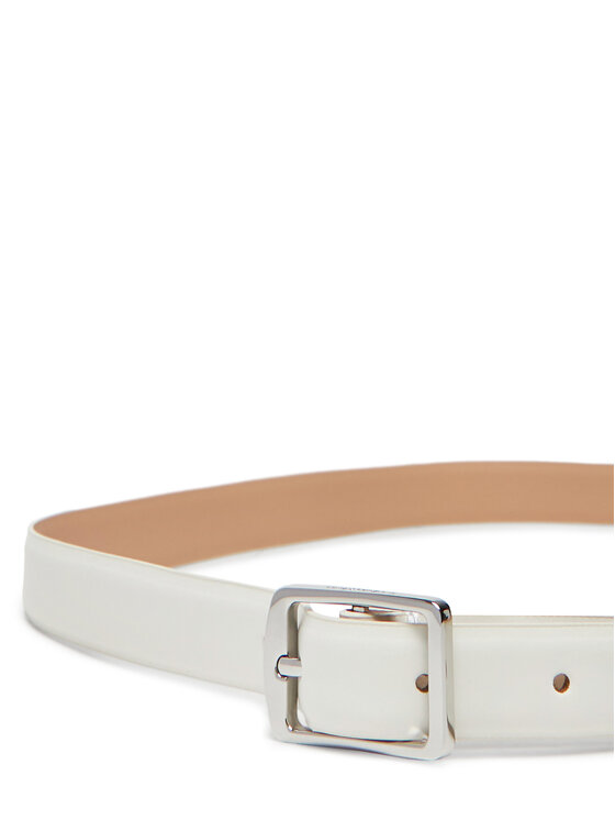 Calvin Klein Dámský pásek Calvin Klein Classic Square Buckle Belt 20Mm LV04F7036G Bílá