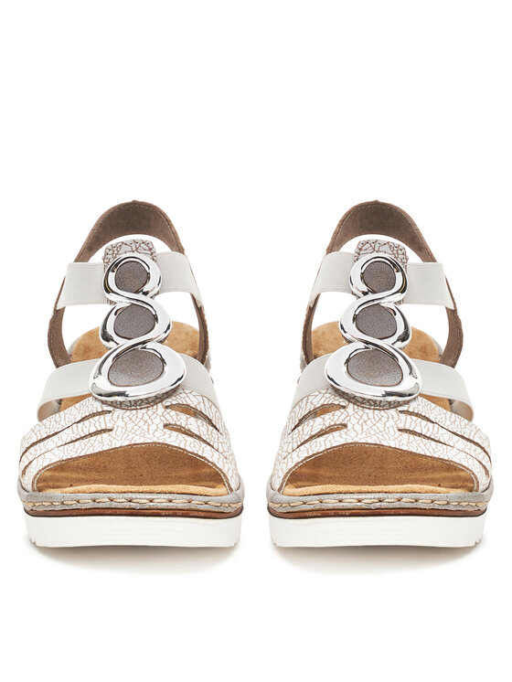 Rieker Sandály Rieker 679L4-80 Bílá