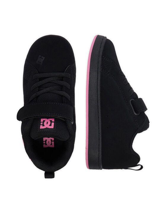 DC Shoes Снікерcи DC Shoes EO-COURT GRAFFIK ELASTIC TODDLER DC02547003 Чорний