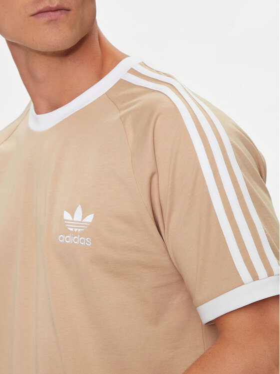 adidas adidas Camiseta adicolor Classics 3-Stripes IZ2366 Beis Slim Fit