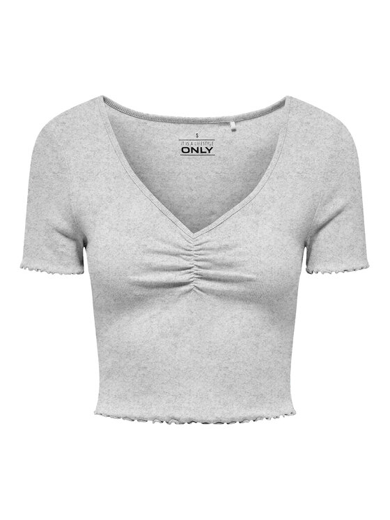 ONLY ONLY Majica Betty 15311919 Siva Regular Fit