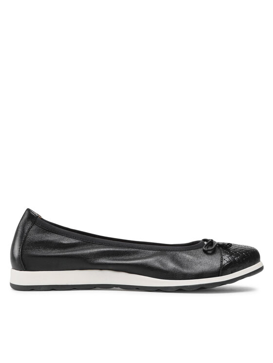 CAPRICE Ballerine Donna Pelle, Larghezza G, Modello 9-9-22159-28, Con Plantare BlueOxygen, Altezza Tacco 20mm, Colore Nero