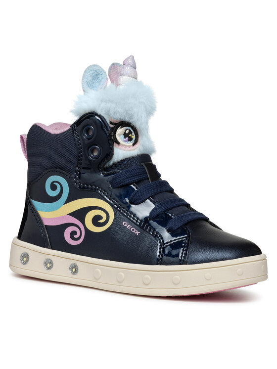 Geox Sneakers Geox J Skylin Girl J468WA 0NFBH C4243 D Blu scuro