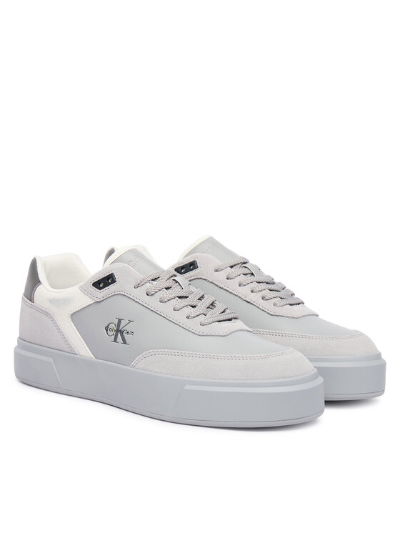 Calvin Klein Sneakers Calvin Klein Prime Cupsole Laceup Lth-Su Ml HM0HM02449 Grigio