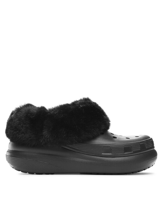 Crocs Klapki Crocs Crocs Furever Crush Clog 208446 Czarny