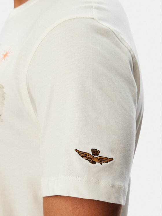 Aeronautica Militare Aeronautica Militare Camiseta 262TS2579UJ00750 Blanco Regular Fit