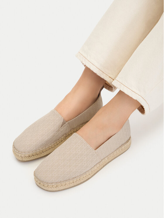 Calvin Klein Espadrilės Calvin Klein All Over CK HW0HW02933 Smėlio