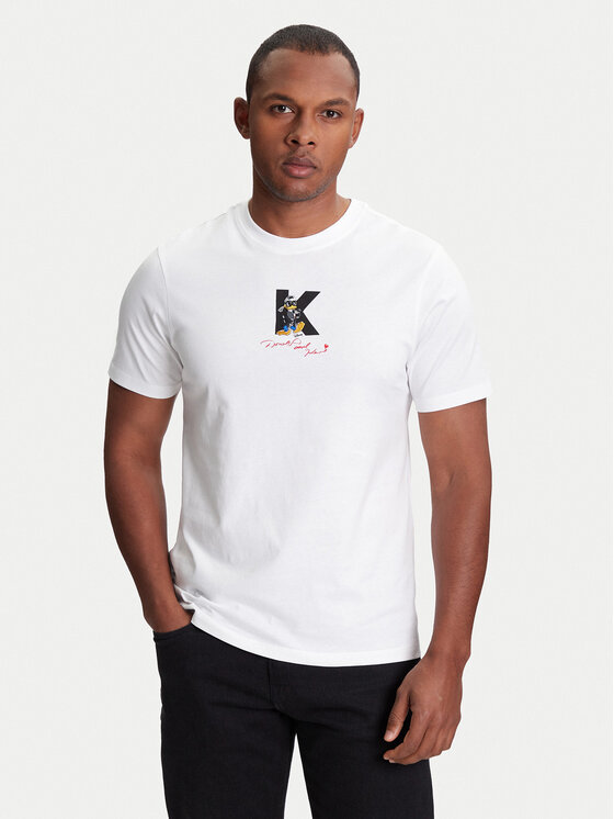 KARL LAGERFELD KARL LAGERFELD Póló 755099 553270 Fehér Regular Fit