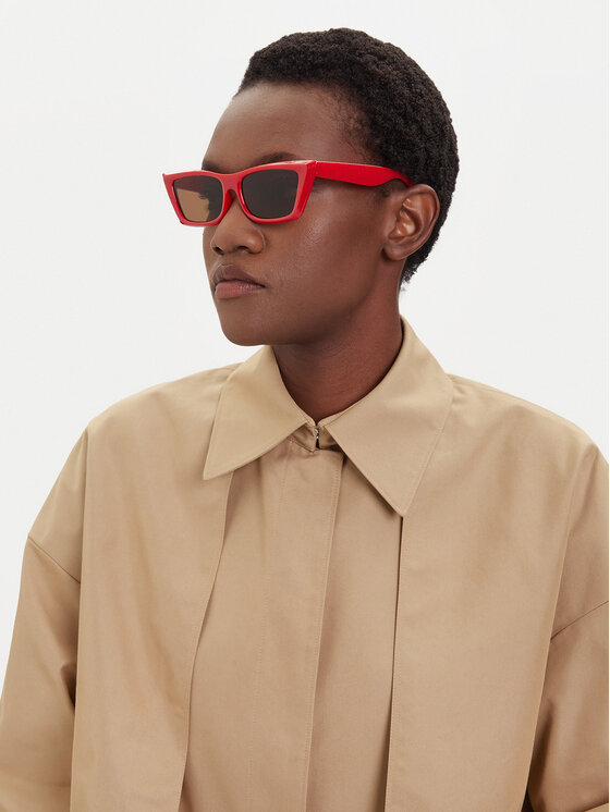Pieces Сонцезахисні окуляри Pieces Pctrine Sunglass Box 175942 Червоний
