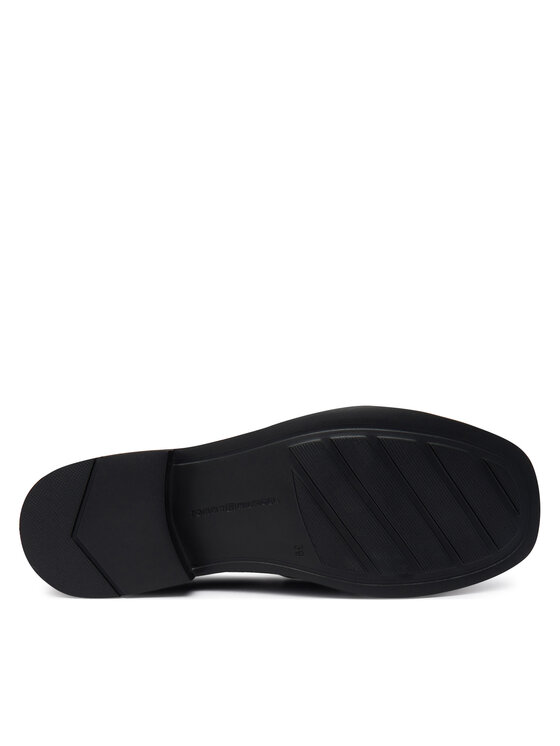 Tommy Hilfiger Mokasini Tommy Hilfiger Square Toe Abrasivato FW0FW08825 Črna