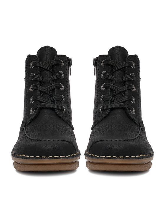 Rieker Botines planos Rieker 73303-00 Negro