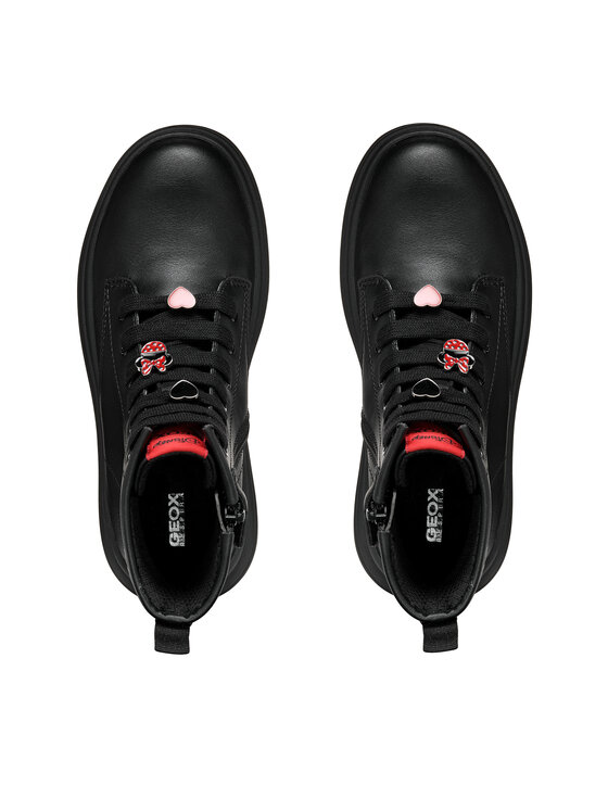 Geox Kozačky Geox J Phaolae Girl J46ETC 000BC C9999 S Černá