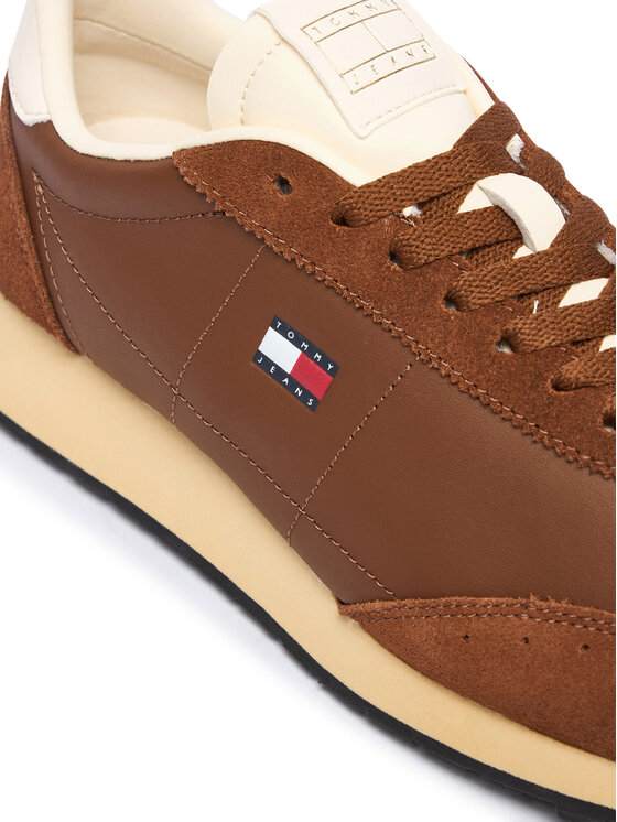 Tommy Jeans Snīkeri Tommy Jeans Retro Runner Archive Ltr EN0EN03097 Brūns