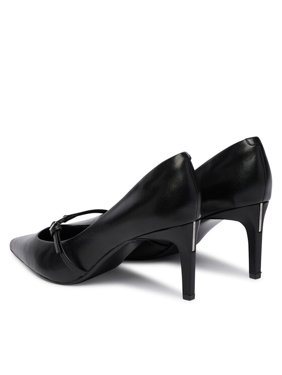 Calvin Klein Обувки на ток Calvin Klein Ess Stiletto 70 Mj Lth Hdw HW0HW02952 Черен