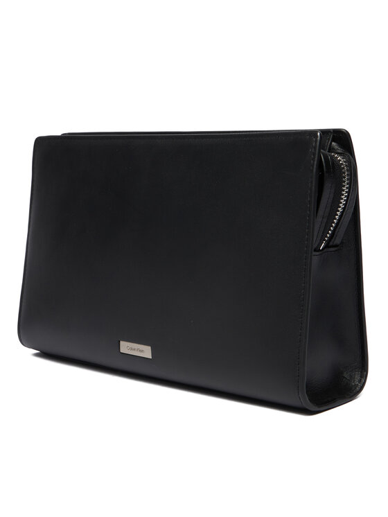 Calvin Klein Kozmetická taštička Calvin Klein Plaque Wash Bag LV04D1109G Čierna
