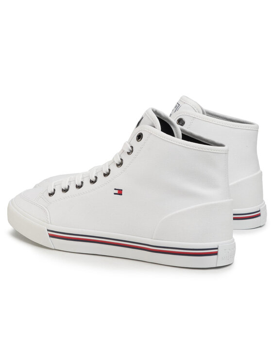 Tommy Hilfiger Αθλητικά Tommy Hilfiger Core Corporate High Textile Snk FM0FM02825 Λευκό