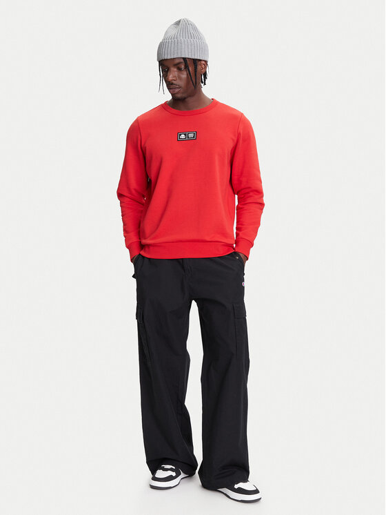 Kappa Kappa Felpa Authentic Nymphe 321Y1MW Rosso Comfort Fit
