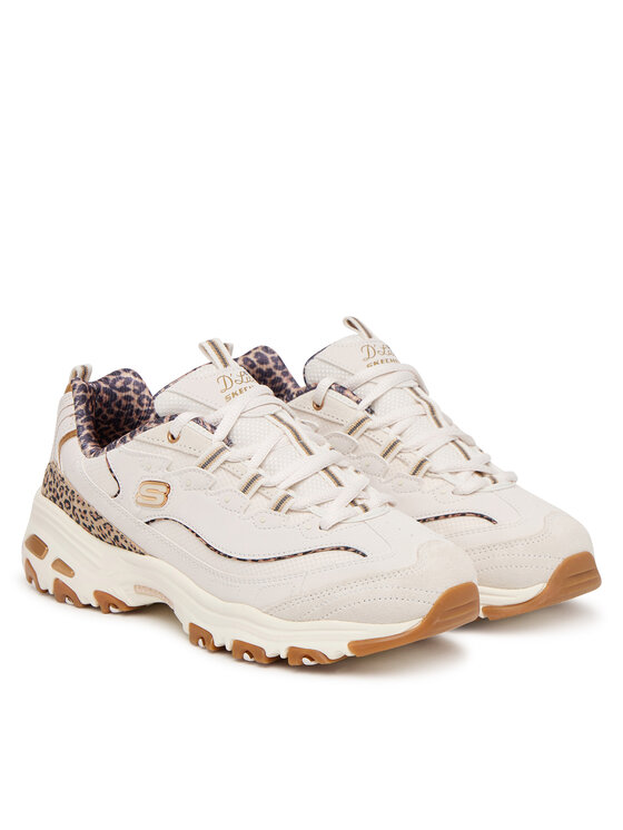 Skechers Sneakersy Skechers D'Lites - Wild Charm 150877/WHT Krémová