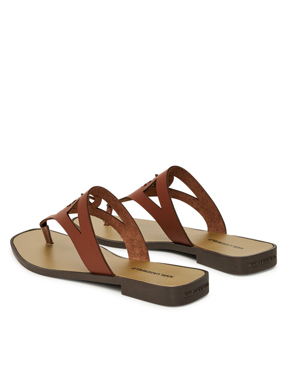 KARL LAGERFELD В'єтнамки KARL LAGERFELD Skoot II KL80407 Коричневий
