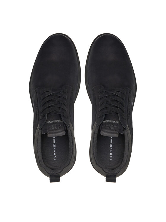 Tommy Hilfiger Sneakersy Tommy Hilfiger Nubuck Mix Hybrid Shoe FM0FM05092 Čierna
