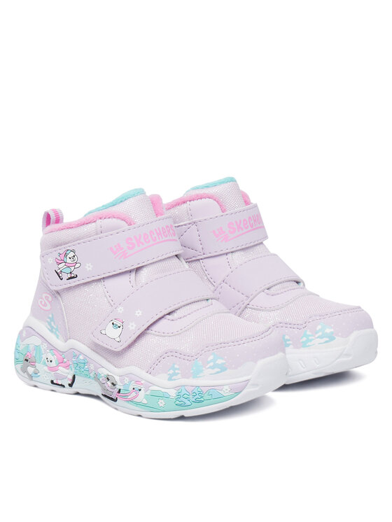 Skechers Śniegowce Skechers Play Scene 303163N/LVMT Fioletowy
