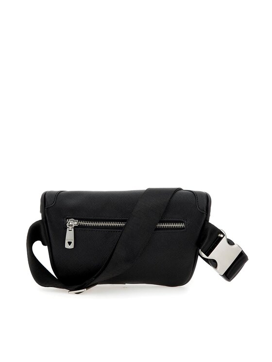 Guess Сумка на пояс﻿ Guess Certosa Saffiano Smart Mini Bags HMECSA P3332 Чорний
