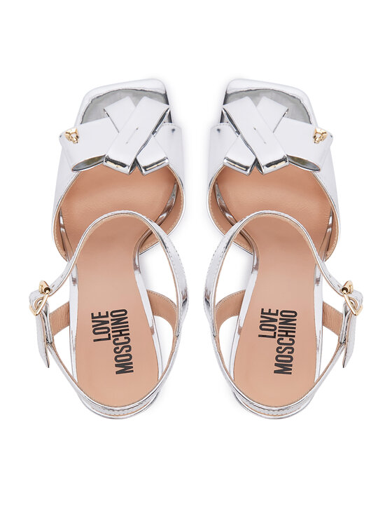 LOVE MOSCHINO Босоніжки LOVE MOSCHINO JA16069G0OJE090B Срібний