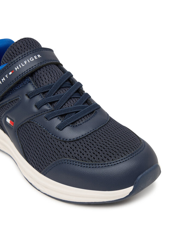 Tommy Hilfiger Sneakersy Tommy Hilfiger Low Cut Lace-Up T3X9-34378-1697 D Granatowy