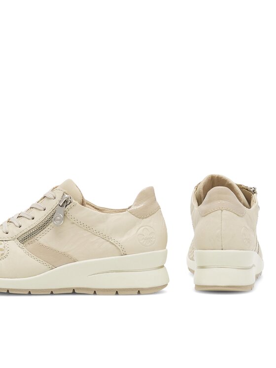 Rieker Sneakersy Rieker L4821-60 Écru