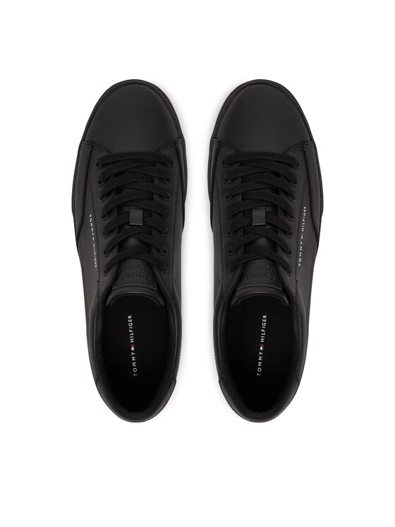 Tommy Hilfiger Zapatillas de tenis Tommy Hilfiger Vulc Core Rwb Long Lace Lth FM0FM05814 Negro